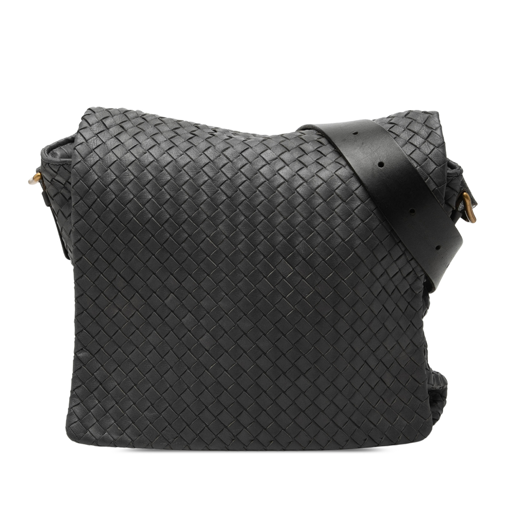 Pre-Loved Bottega Veneta Nappa Intrecciato Messenger Bag